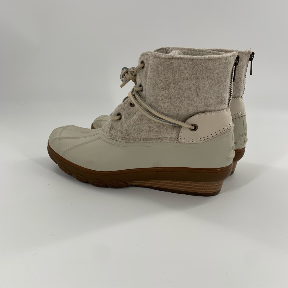 Sperry Duck Boots For J Crew In Cream - image 8